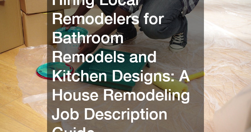 Hiring Local Remodelers for Bathroom Remodels and Kitchen Designs  A House Remodeling Job Description Guide